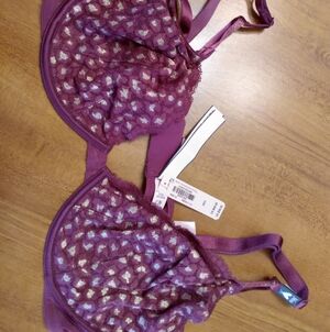 Women’s Lace Underwire Bra - Purple